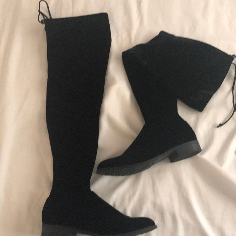 Black over the knee boots